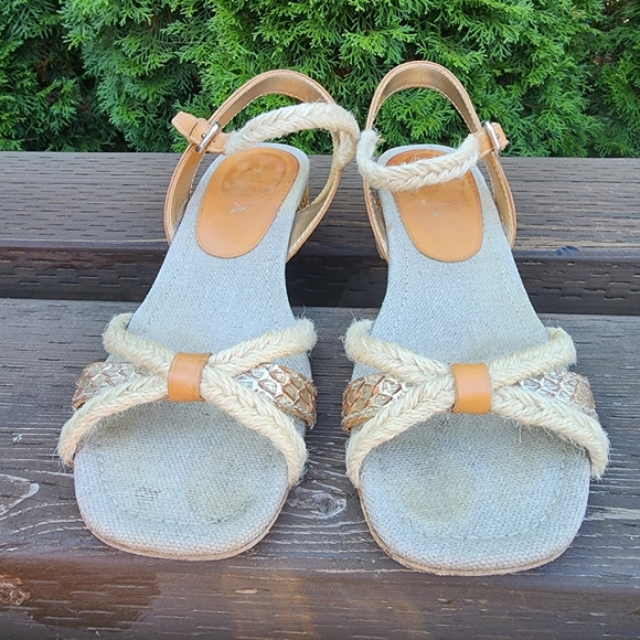 Prada Calzature Donna Sandles with Box Size 37.5 US 7.5 made in Italy ๐ฎ๐น - Picture 3 of 8